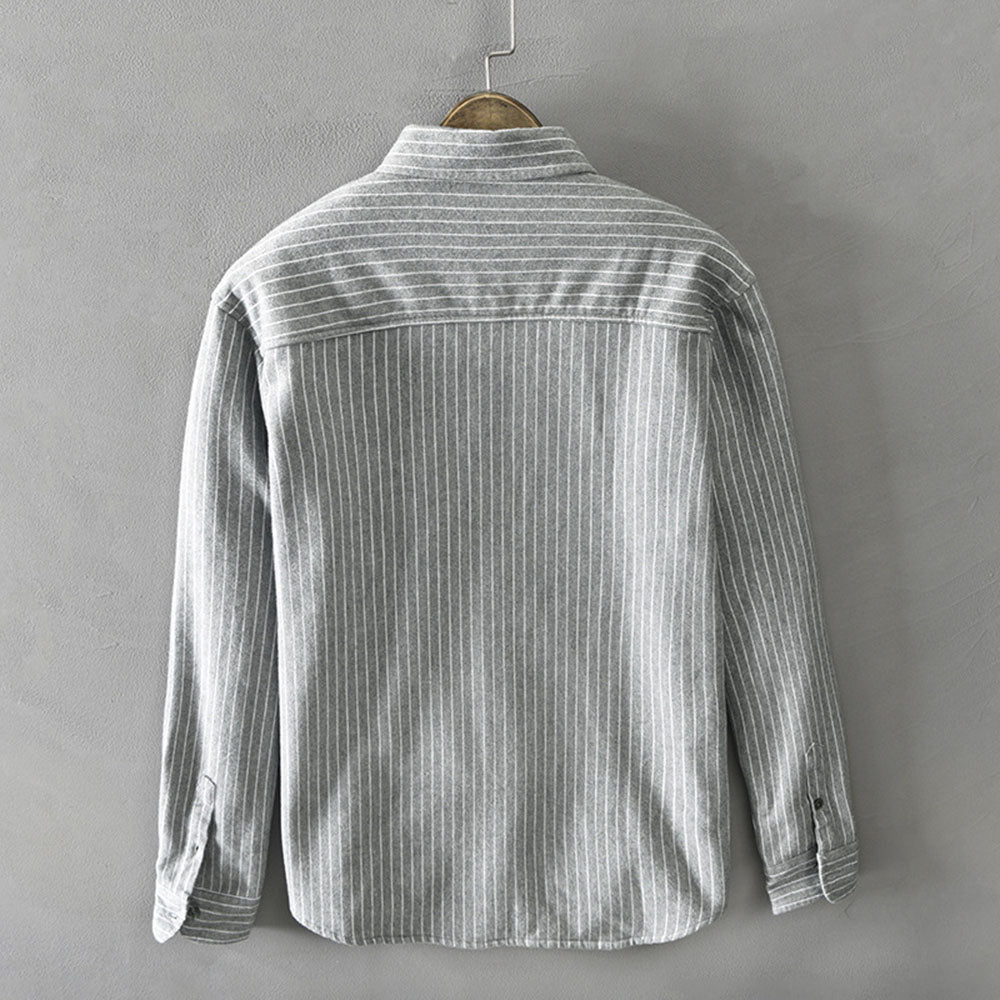 Peter™ Stripe Fleece Overshirt