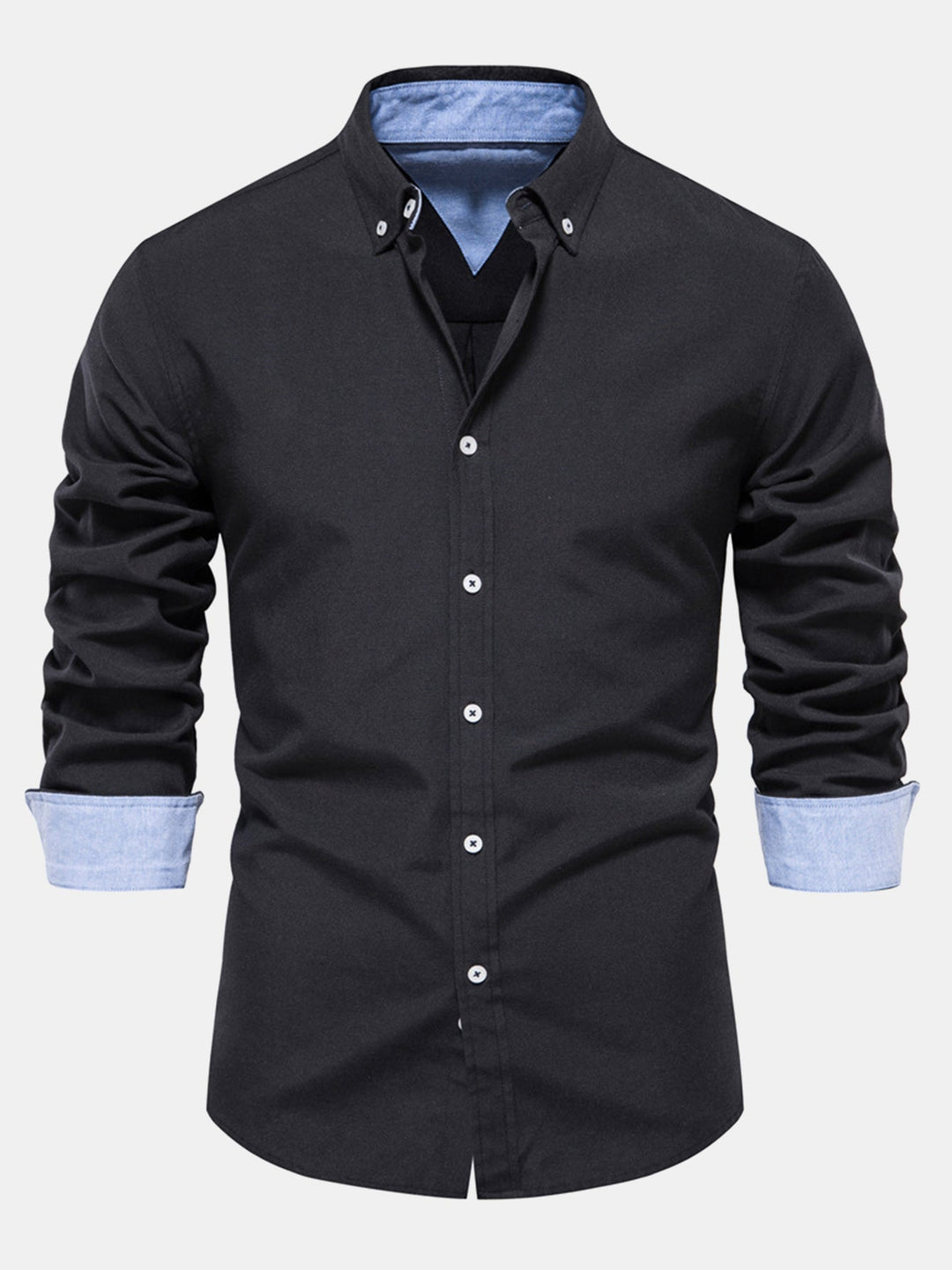 Long Sleeve Button Up Oxford Shirt