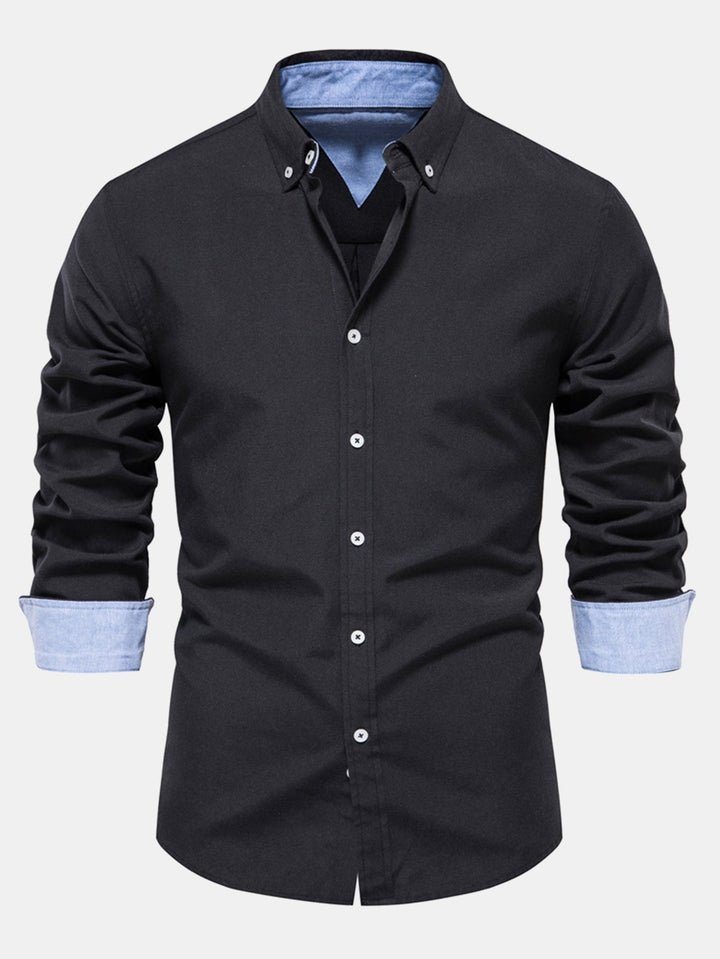 Long Sleeve Button Up Oxford Shirt