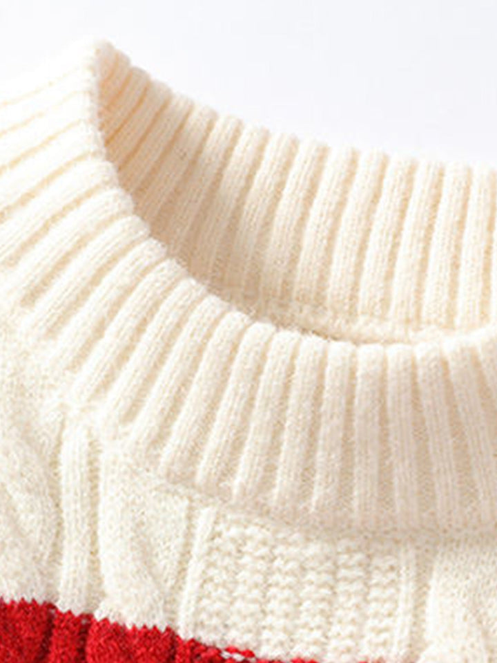 Striped Twist Jacquard Sweater