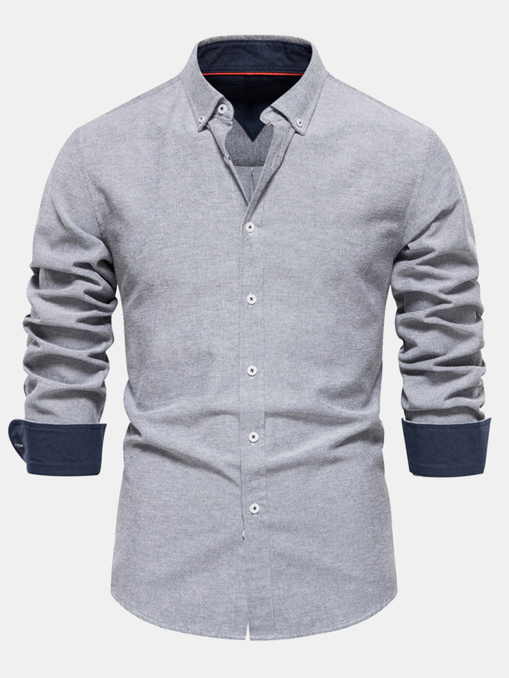 Long Sleeve Button Up Oxford Shirt