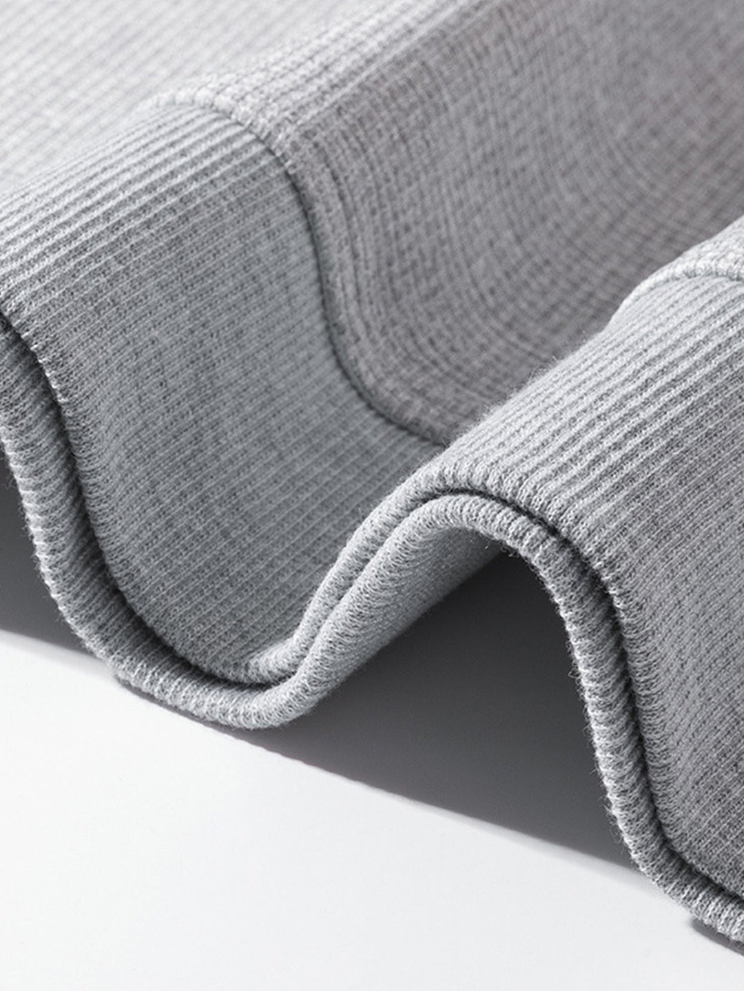 Relax Fit Waffle Crew Neck Sweatshirt