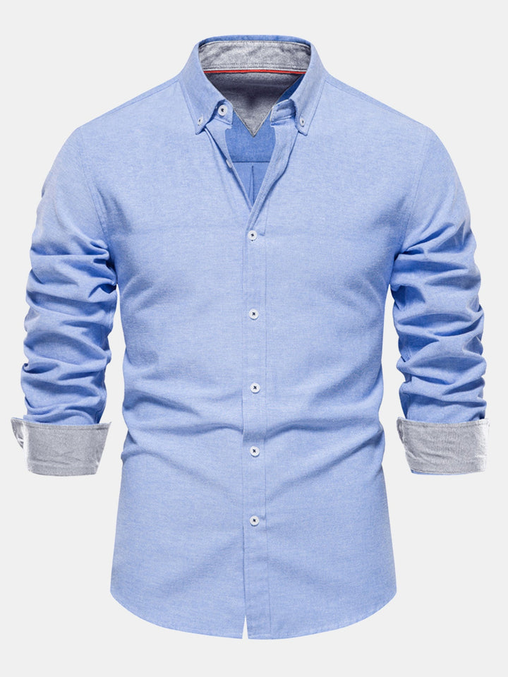 Long Sleeve Button Up Oxford Shirt