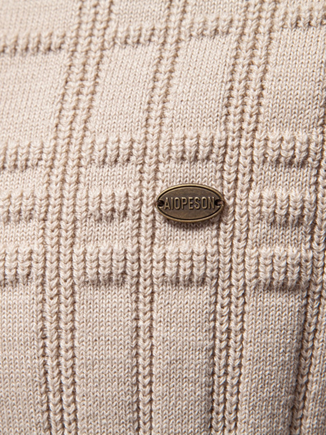 Striped Jacquard Crewneck Sweater