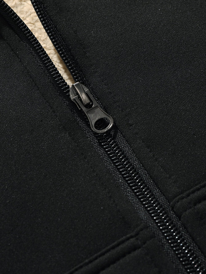 Teddy Lined Zip Up Hoodie & Jogger Pants
