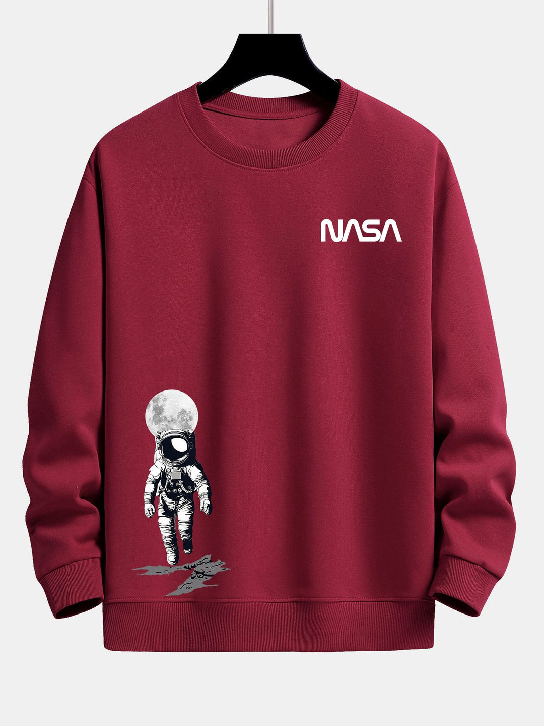 NASA Astronaut Print Relax Fit Sweatshirt