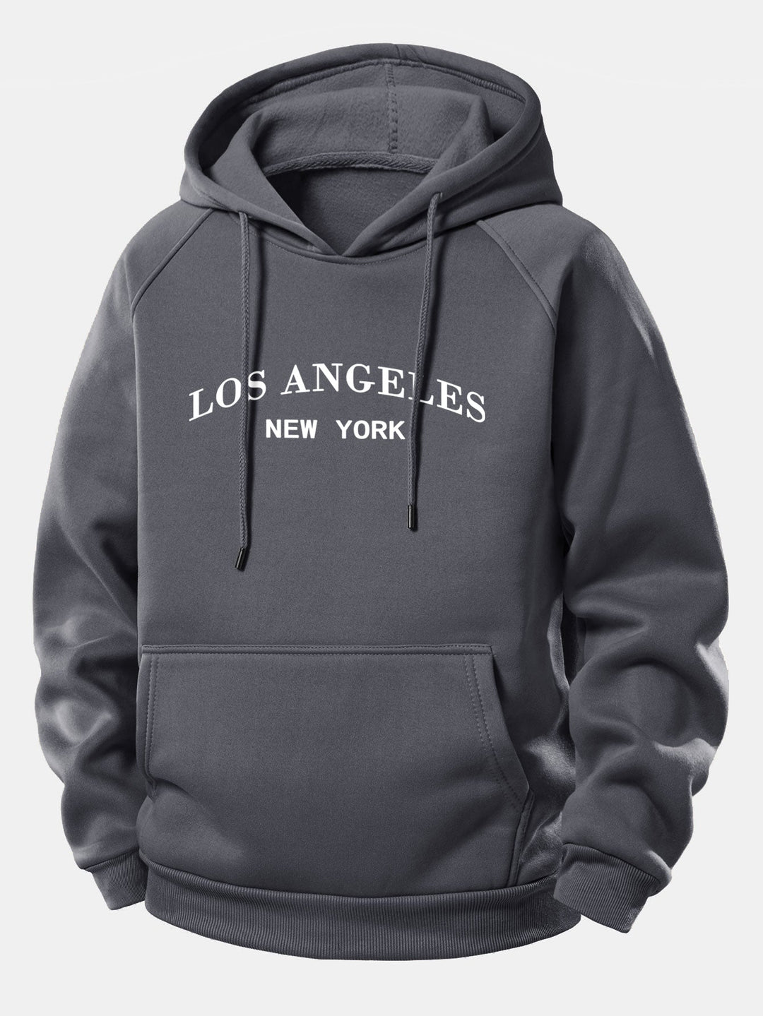 Los Angeles Print Drawstring Hoodie