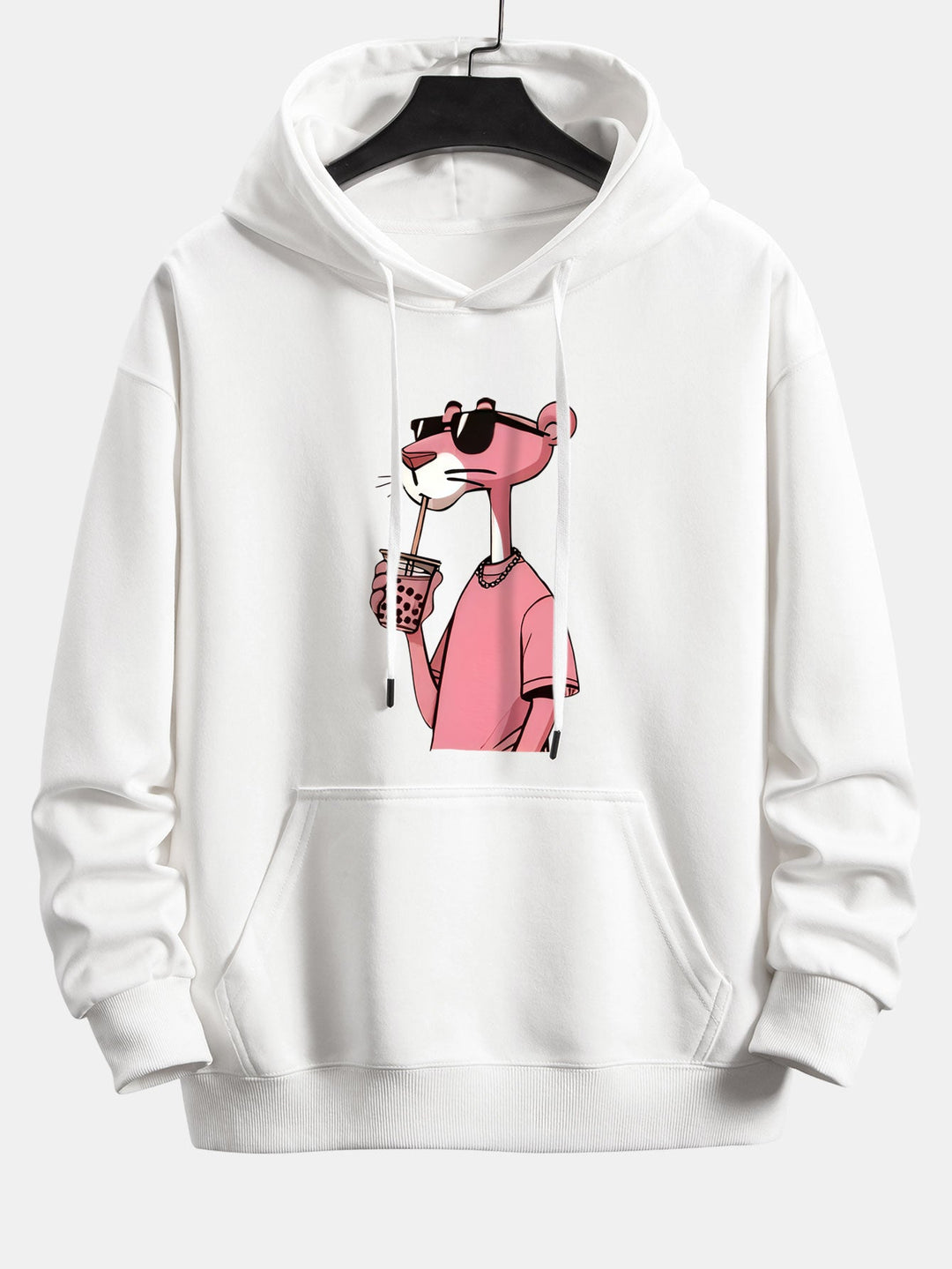 Pink Panther Print Relax Fit Hoodie