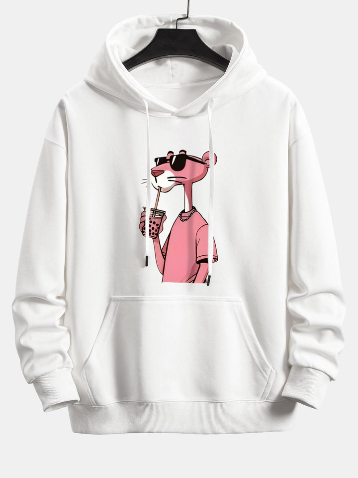 Pink Panther Print Relax Fit Hoodie