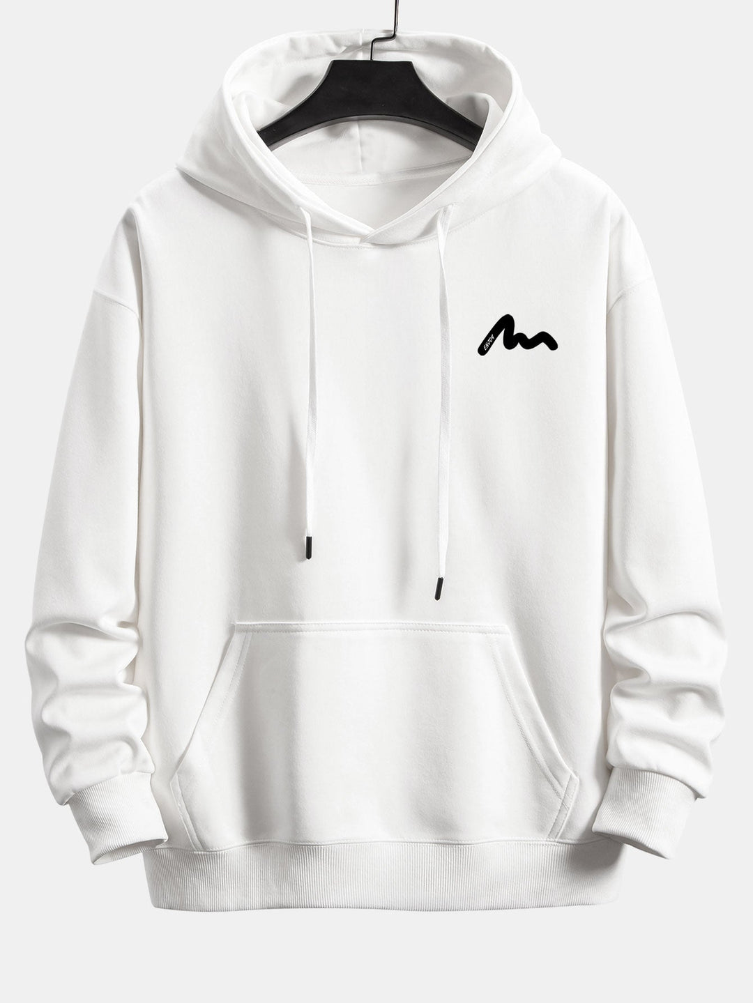 Letter Print Relax Fit Hoodie