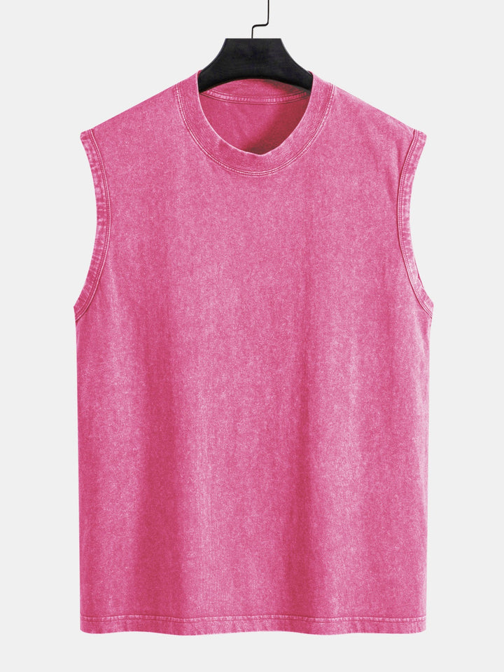 Washed Distressed Tank Top