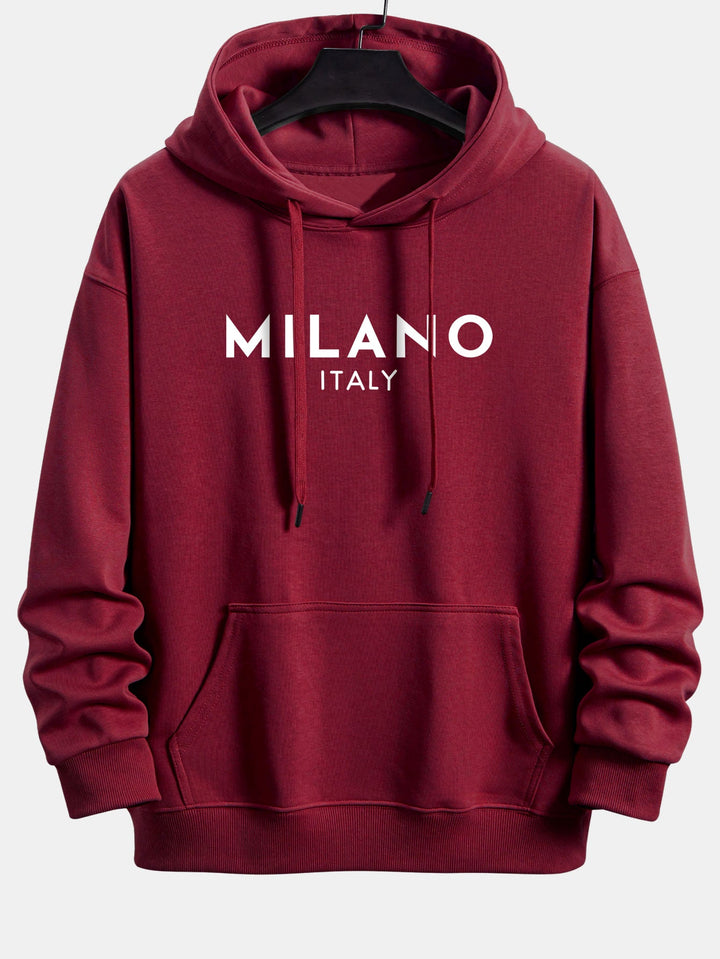 Milano Print Relax Fit Hoodie
