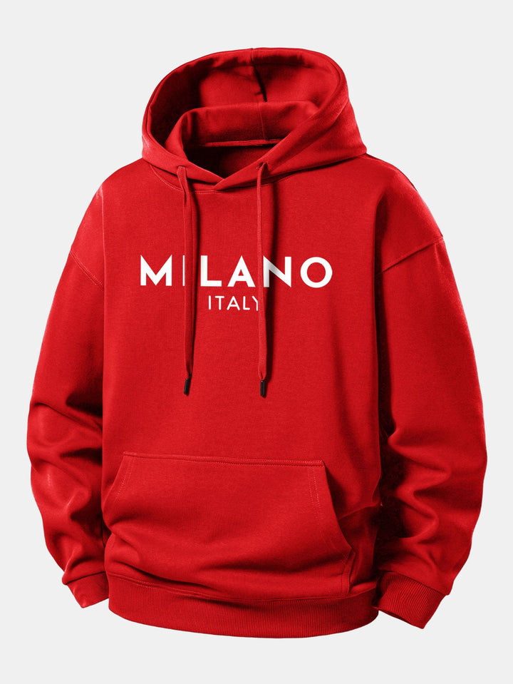 Milano Print Relax Fit Hoodie