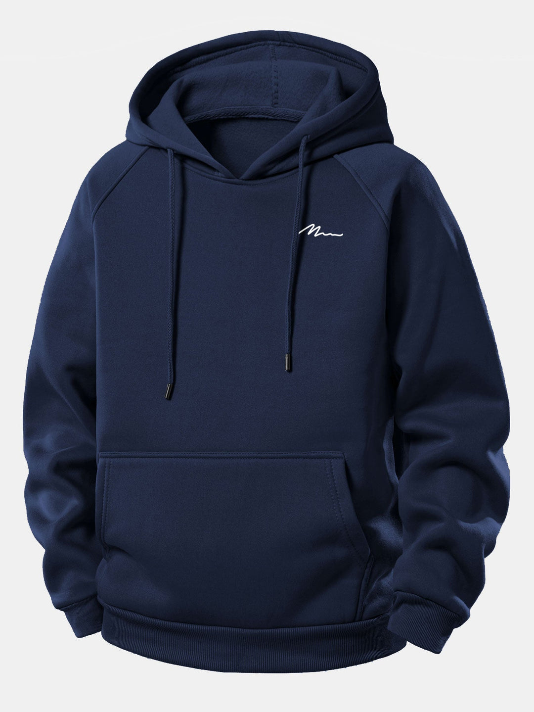 Men Print Drawstring Hoodie