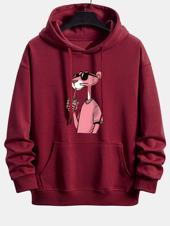 Pink Panther Print Relax Fit Hoodie