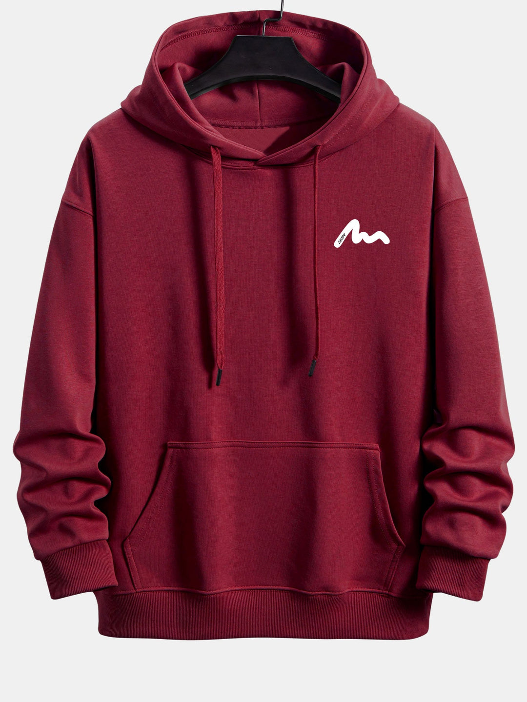 Letter Print Relax Fit Hoodie