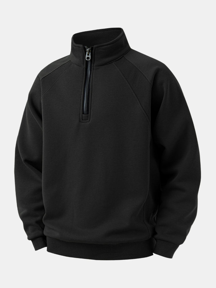 Teddy Lined Quarter Zip Sweatshirt