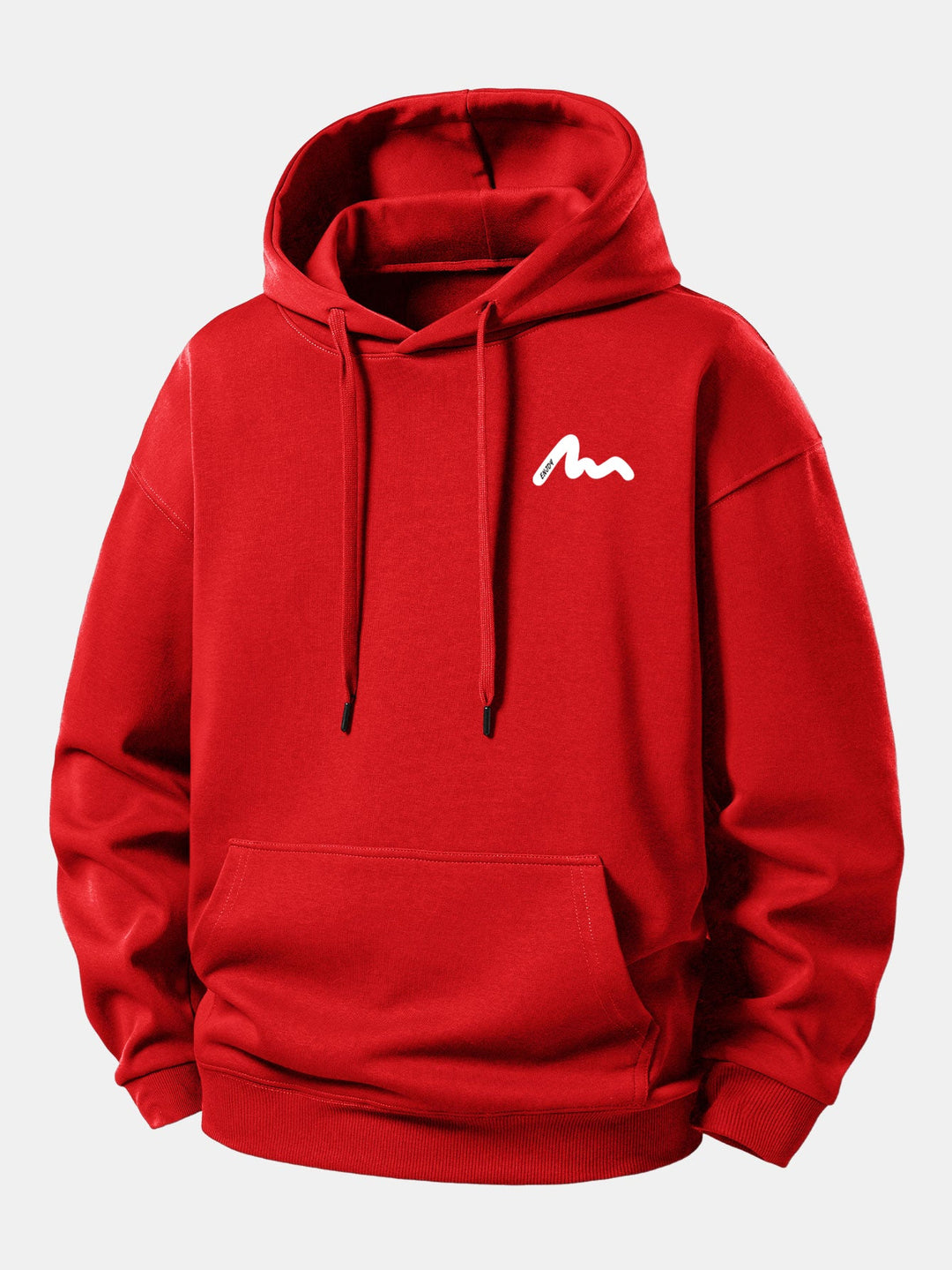 Letter Print Relax Fit Hoodie