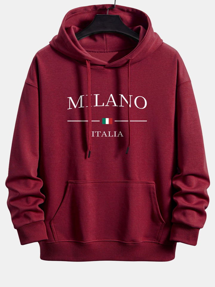 Milano Print Relax Fit Hoodie