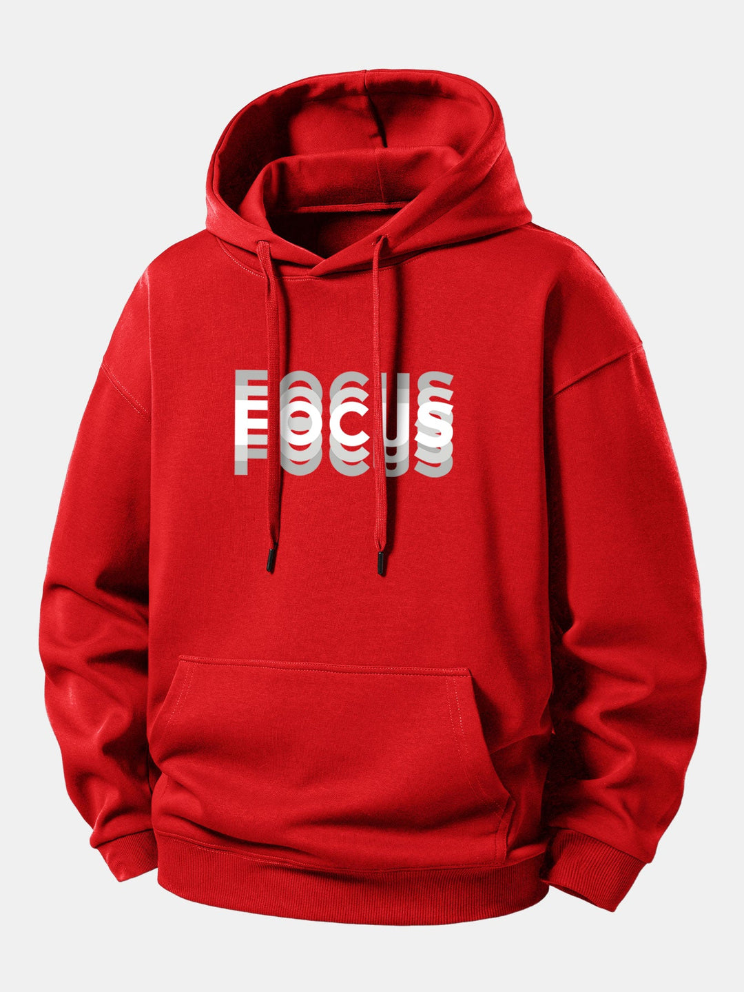 Focus Print Relax Fit Hoodie