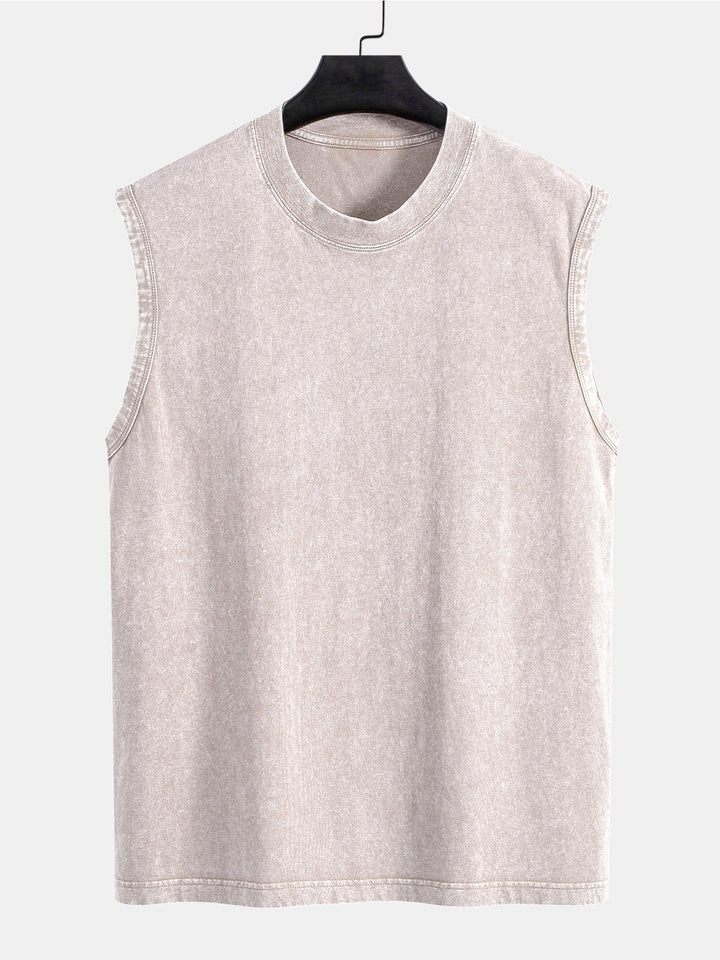 Washed Distressed Tank Top
