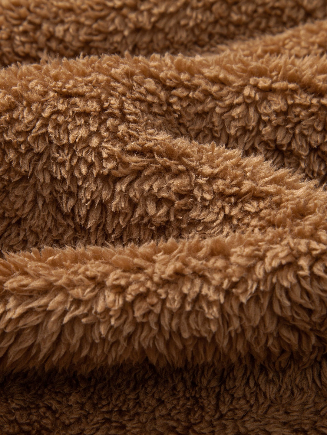 Teddy Fleece Button Up Hooded Coat