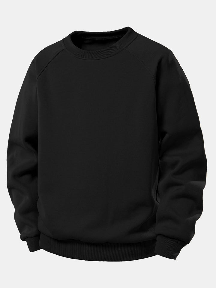 Basic Crew Neck Sweatshirt & Jogger Pants