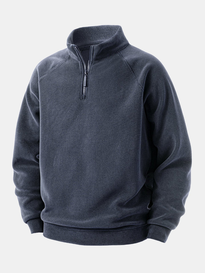 Polar Fleece Quarter Zip Sweatshirt