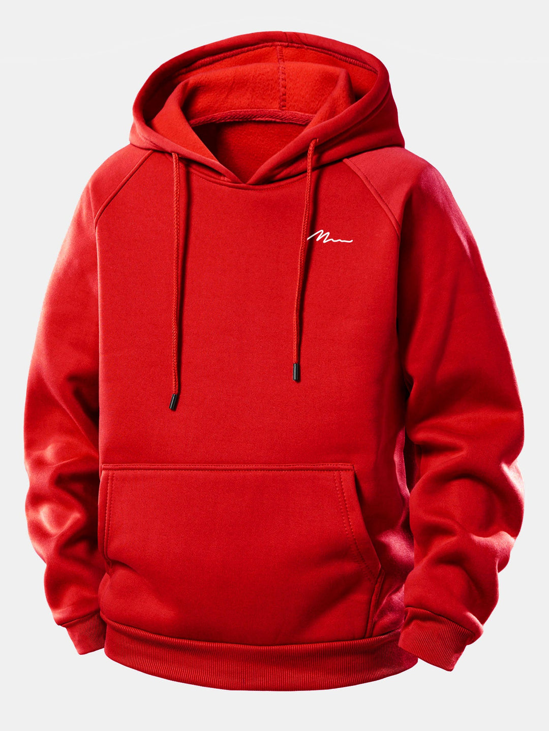 Men Print Drawstring Hoodie