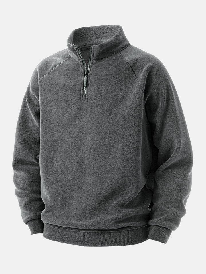 Polar Fleece Quarter Zip Sweatshirt