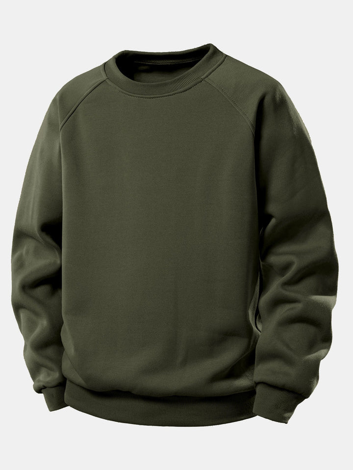 Basic Crew Neck Sweatshirt & Jogger Pants