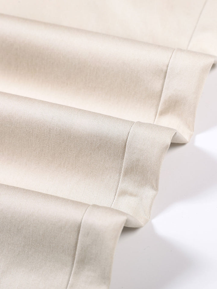 Elastic Waist Straight Leg Trousers