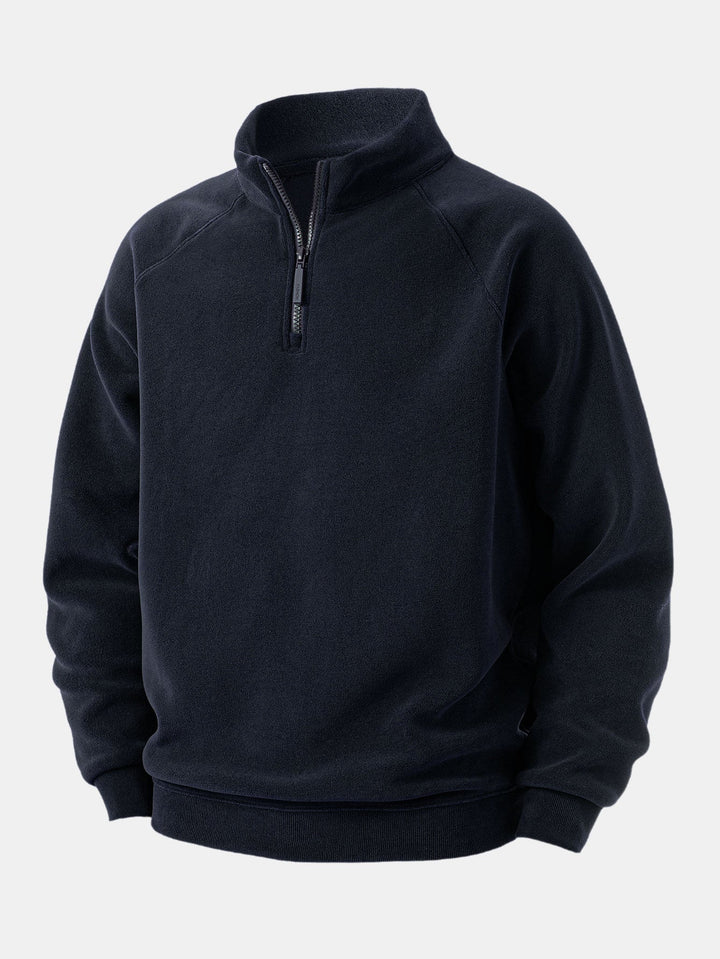 Polar Fleece Quarter Zip Sweatshirt