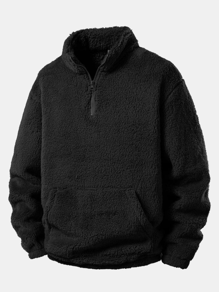Quarter Zip Teddy Sweatshirt