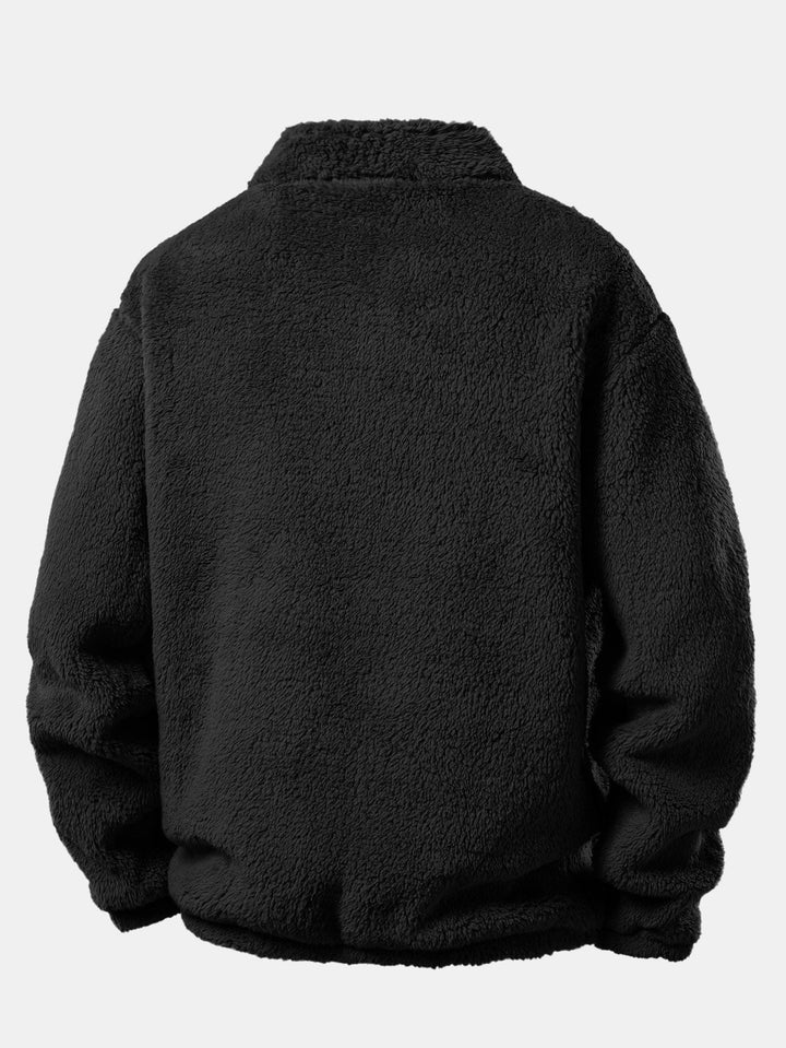 Quarter Zip Teddy Sweatshirt