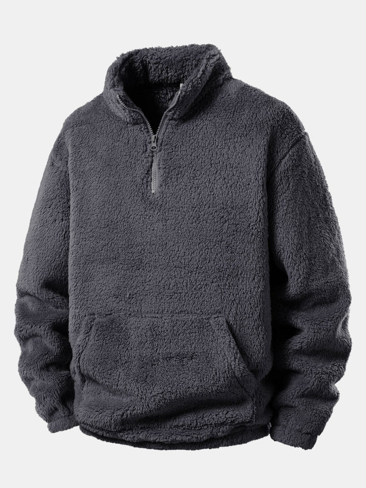 3 Pieces Quarter Zip Teddy Sweatshirts