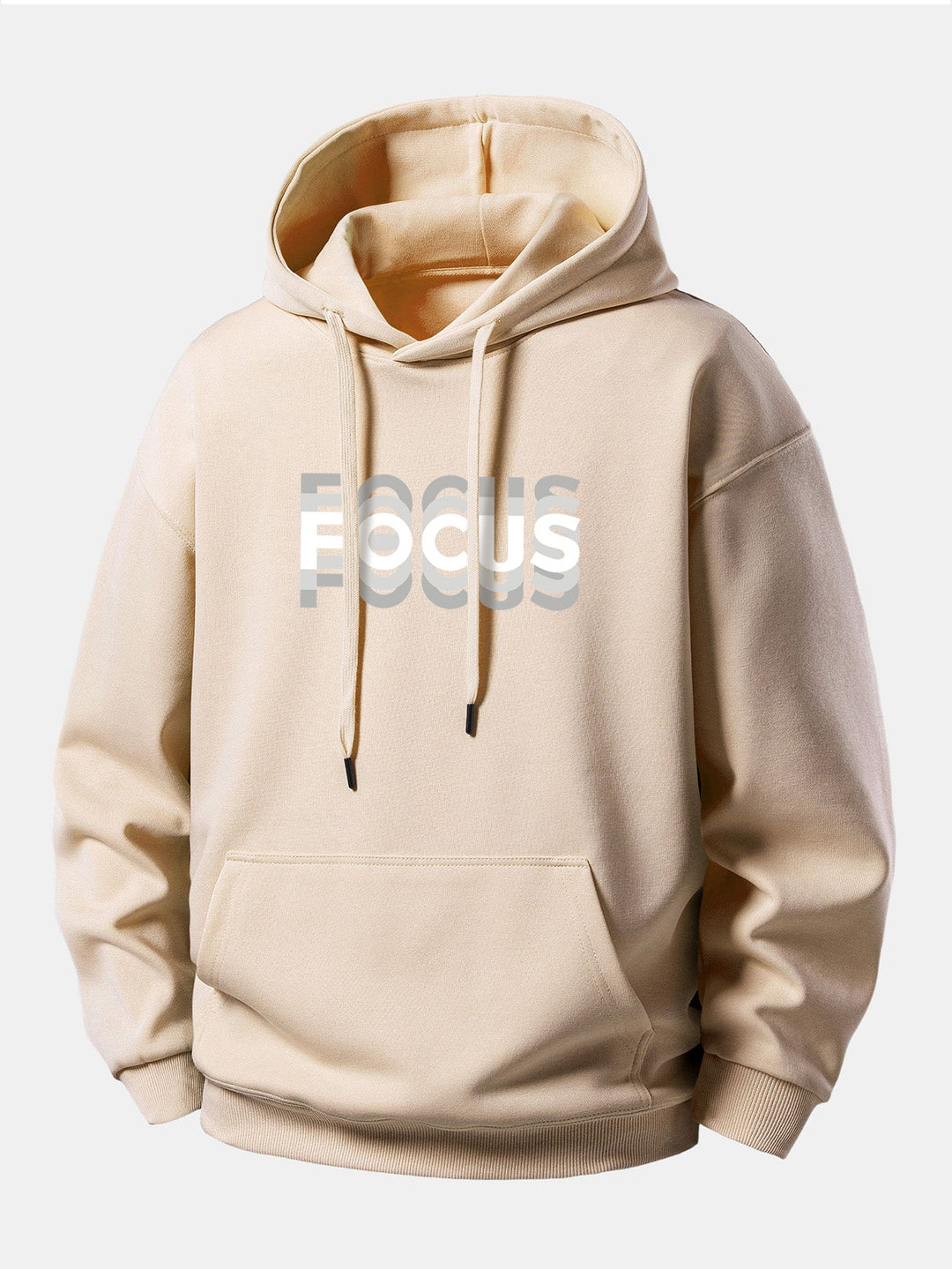 Focus Print Relax Fit Hoodie