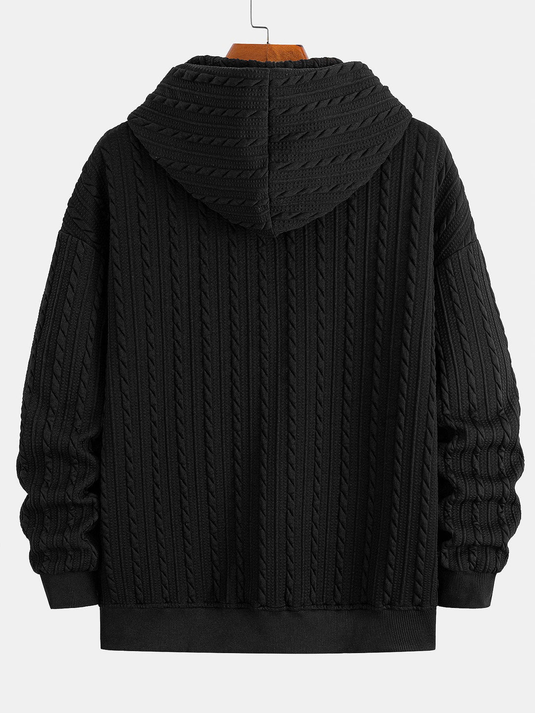 Relax Fit Twist Jacquard Zip Up Hoodie & Twisted Jacquard Straight Leg Pants