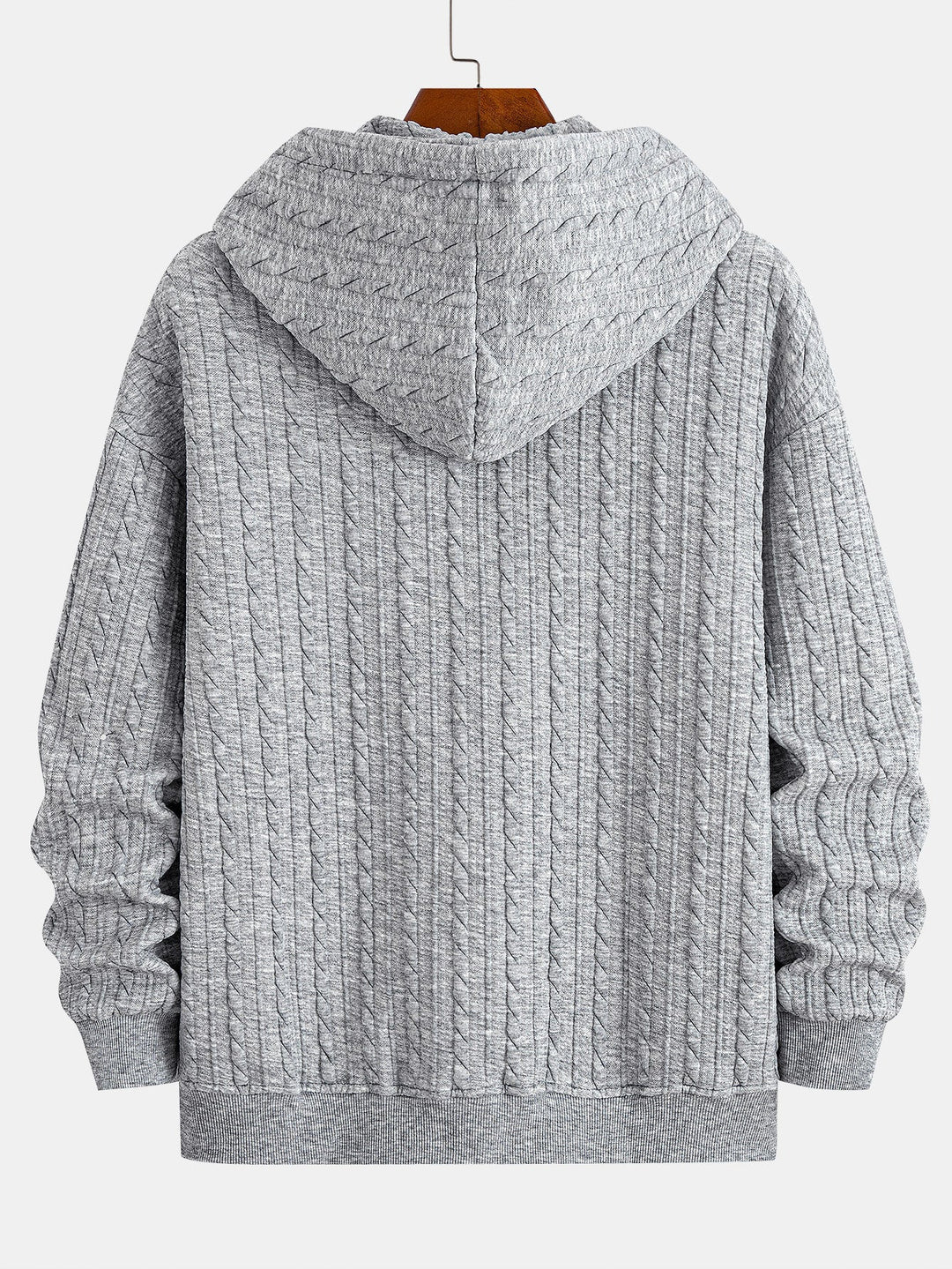 Relax Fit Twist Jacquard Zip Up Hoodie & Twisted Jacquard Straight Leg Pants