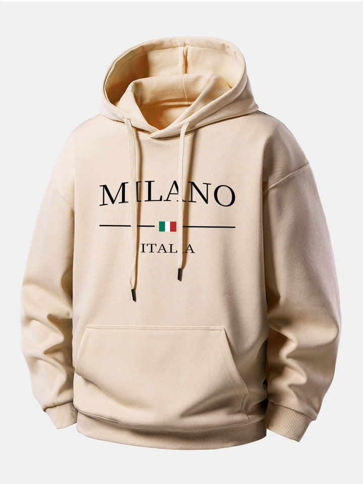 Milano Print Relax Fit Hoodie