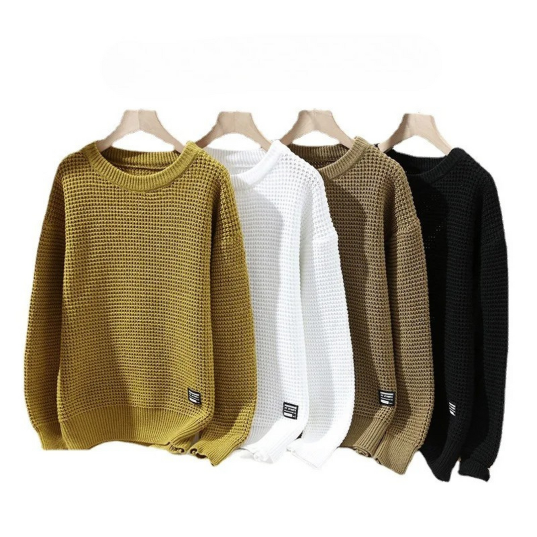 Hudson Waffle Crewneck Sweater