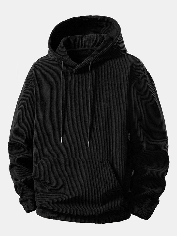 Corduroy Hoodie With Kangaroo Pocket & Corduroy Jogger Pants