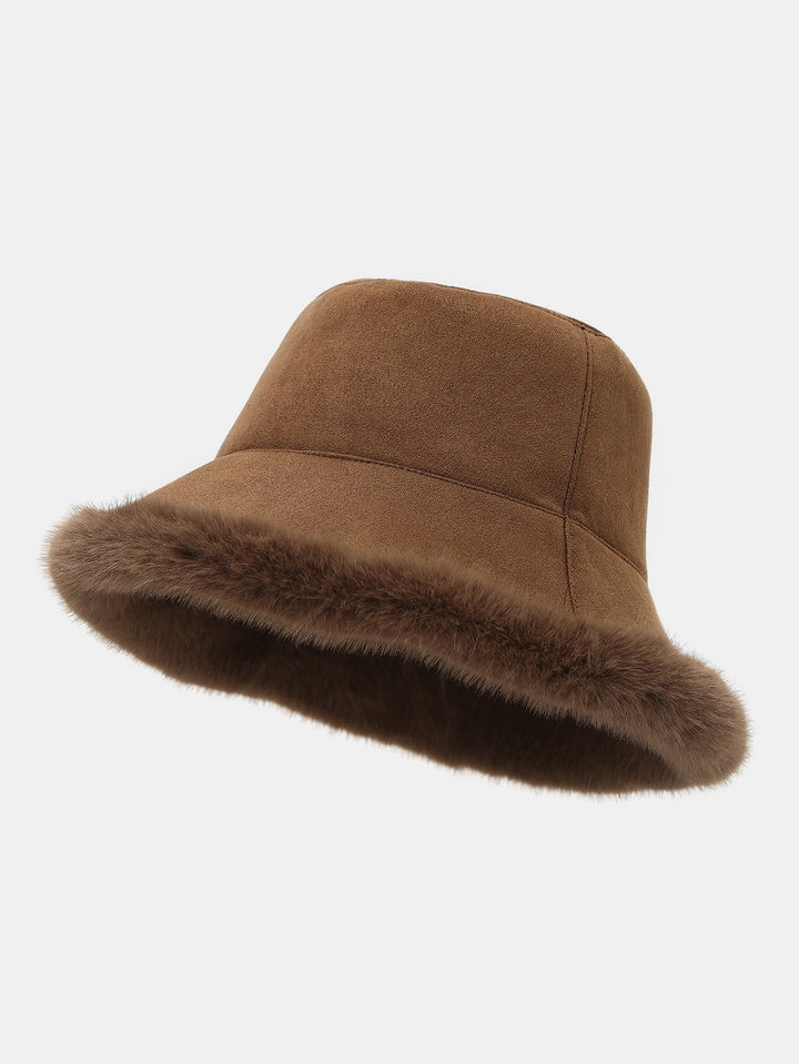 Thick Plush Double-sided Bucket Hat