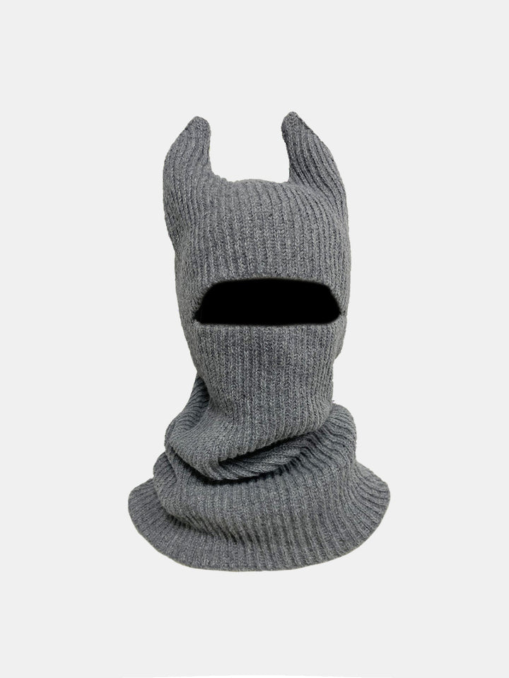 Solid Unisex Warm Winter Funky Rabbit Ear Knit Beanie Hat