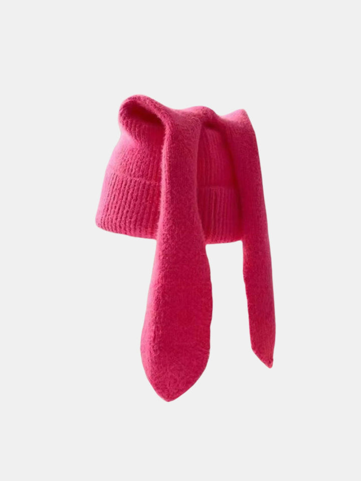 Cozy Knitted Bunny Ears Beanie Hat