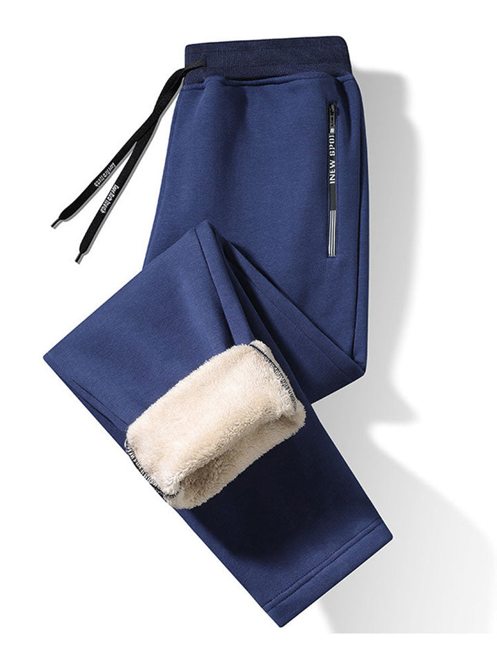 Warm Fleece-Lined Straight Leg Pants