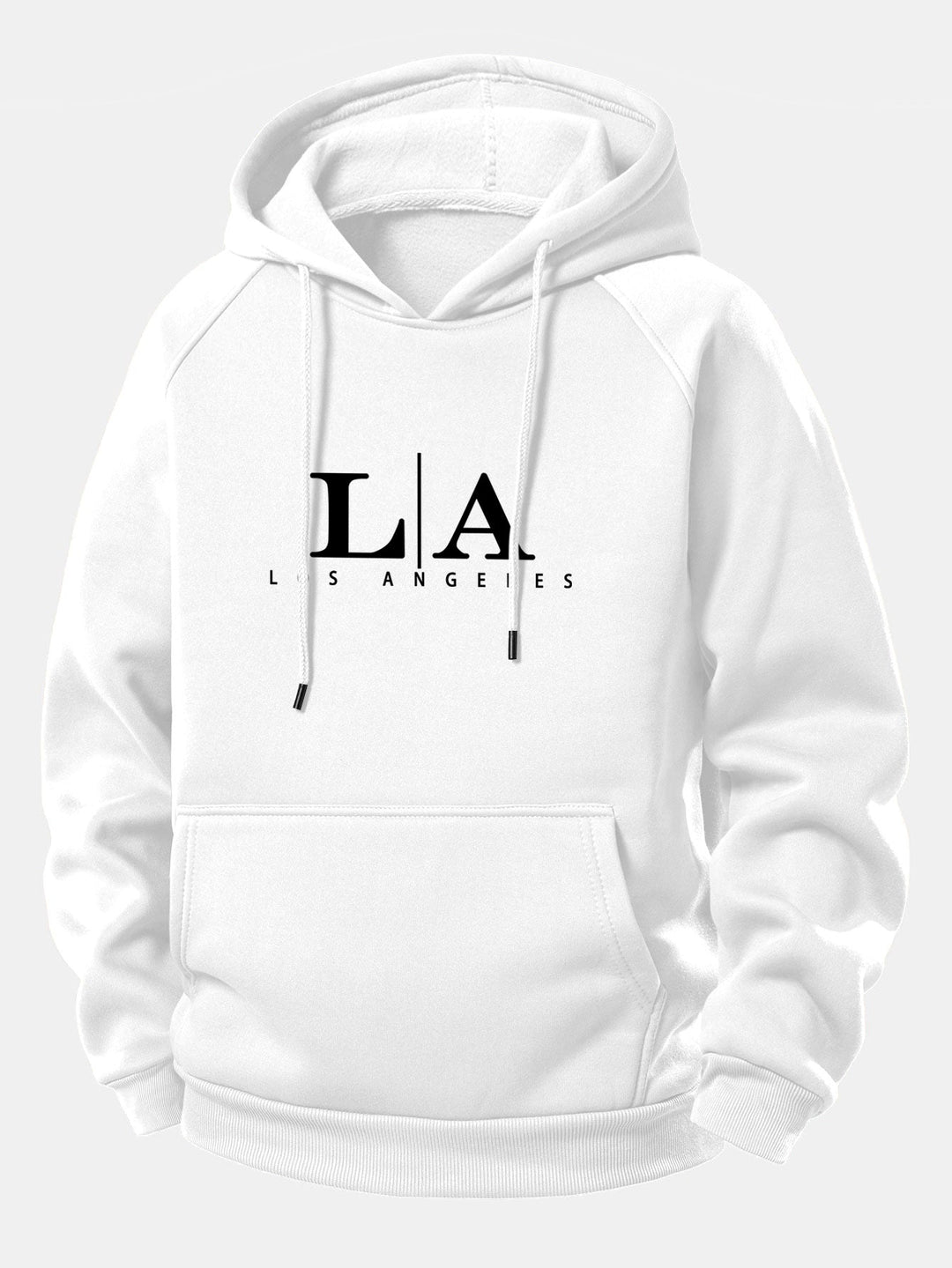 Los Angeles Print Drawstring Hoodie