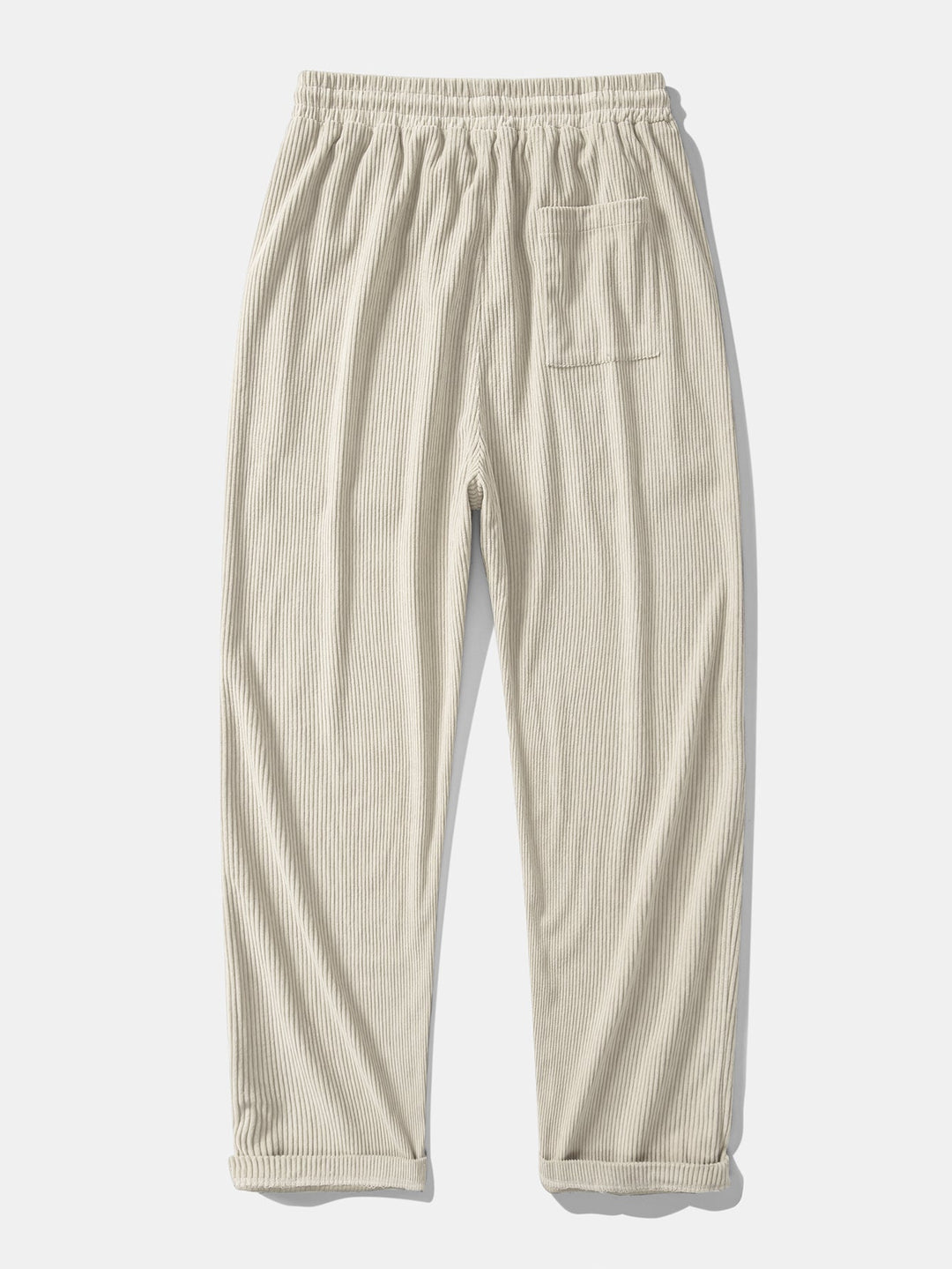 Relax Fit Corduroy Patchwork Hooded Shirt With Pockets & Straight Leg Corduroy Pants