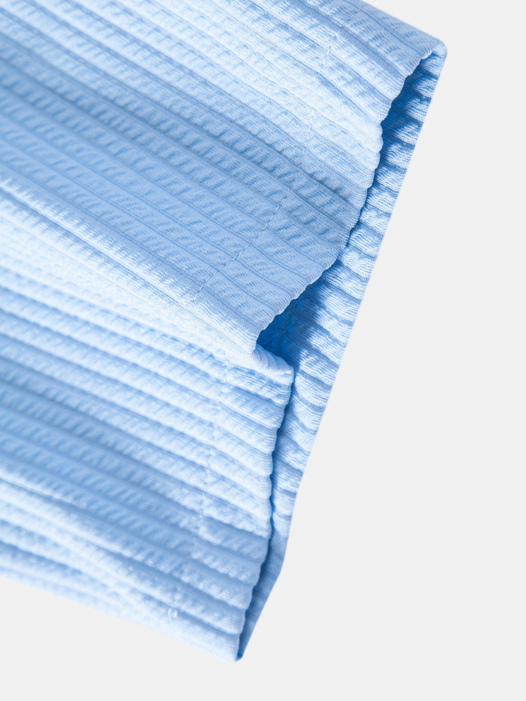 Muscle Fit Ribbed Button Up Shirt