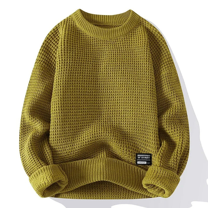 Hudson Waffle Crewneck Sweater